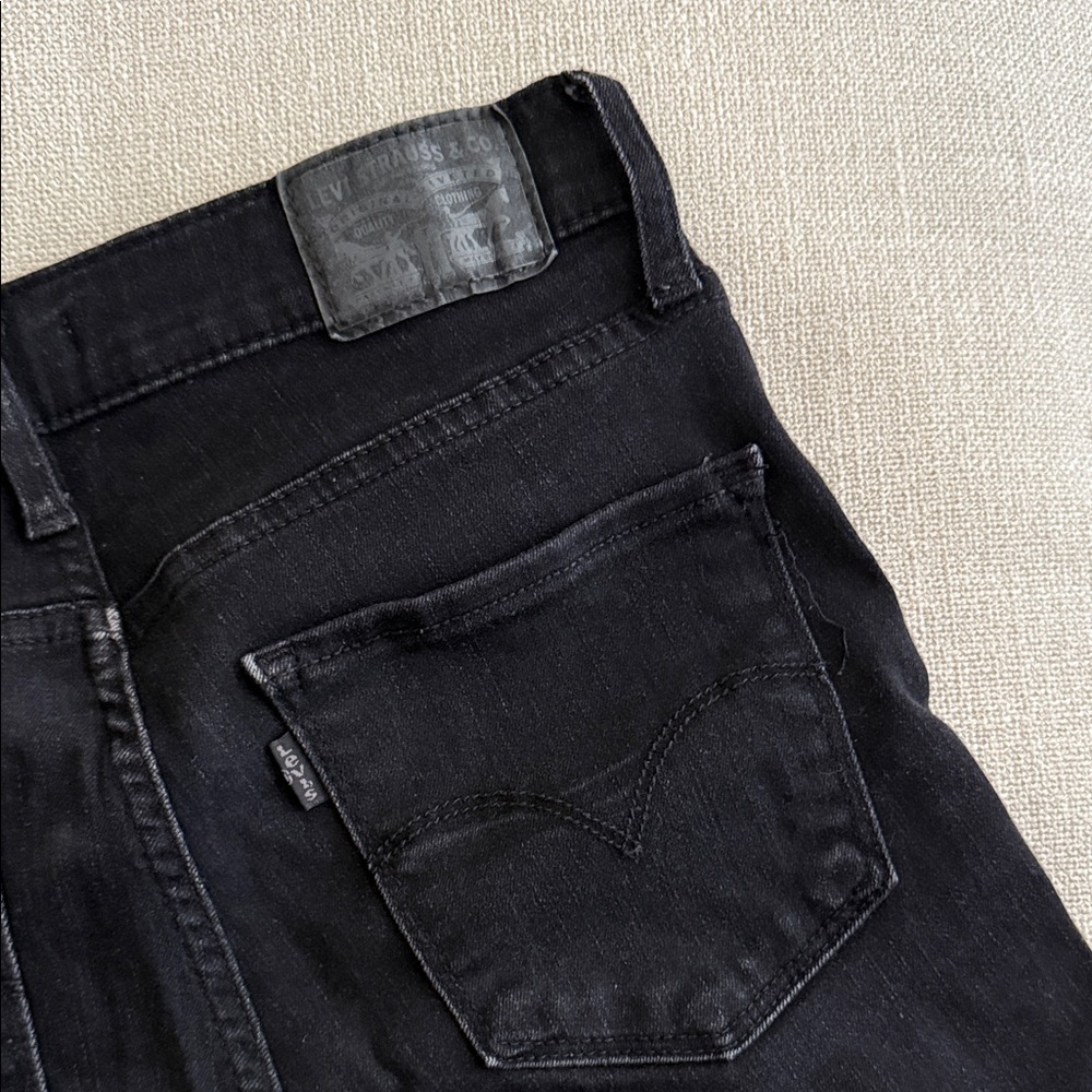 Levi's 720 High Rise Super Skinny Black Jeans
